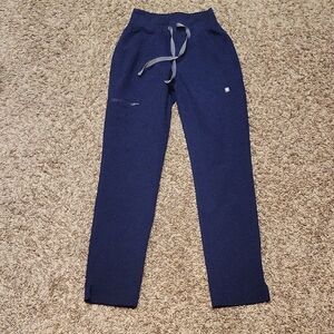 Figs High Waisted Yola Skinny Scrub Pant Navy XXS Healthcare Hospital Work